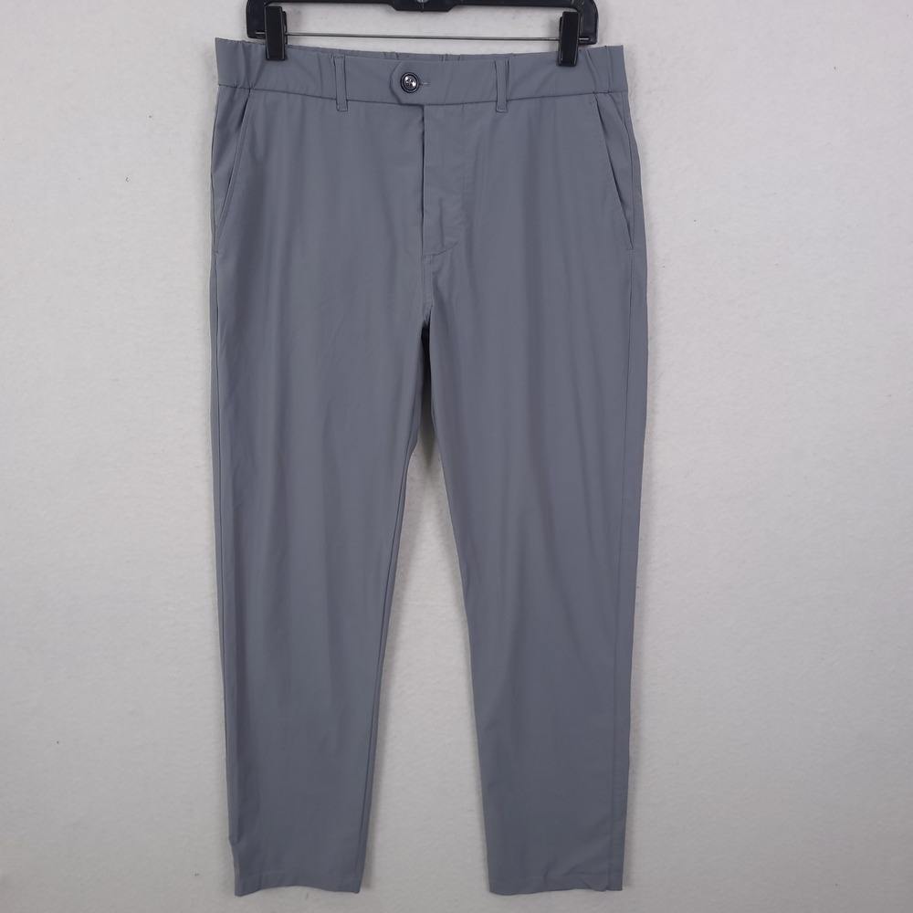 Greyson Montauk Pants Men 34x32 Fits 32x28 Grey Performance Golf Tapered